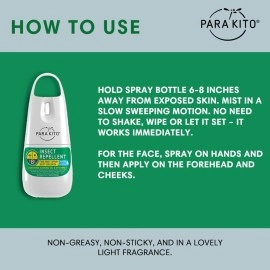 PARAKITO Mosquito, Ticks & Insect Spray- DEET Free, Citronella Essential Oil, Water & Sweat Resistant, Mosquito Bite Protection in Camping, Hiking, Travel Outdoor Activities (2.2oz)
