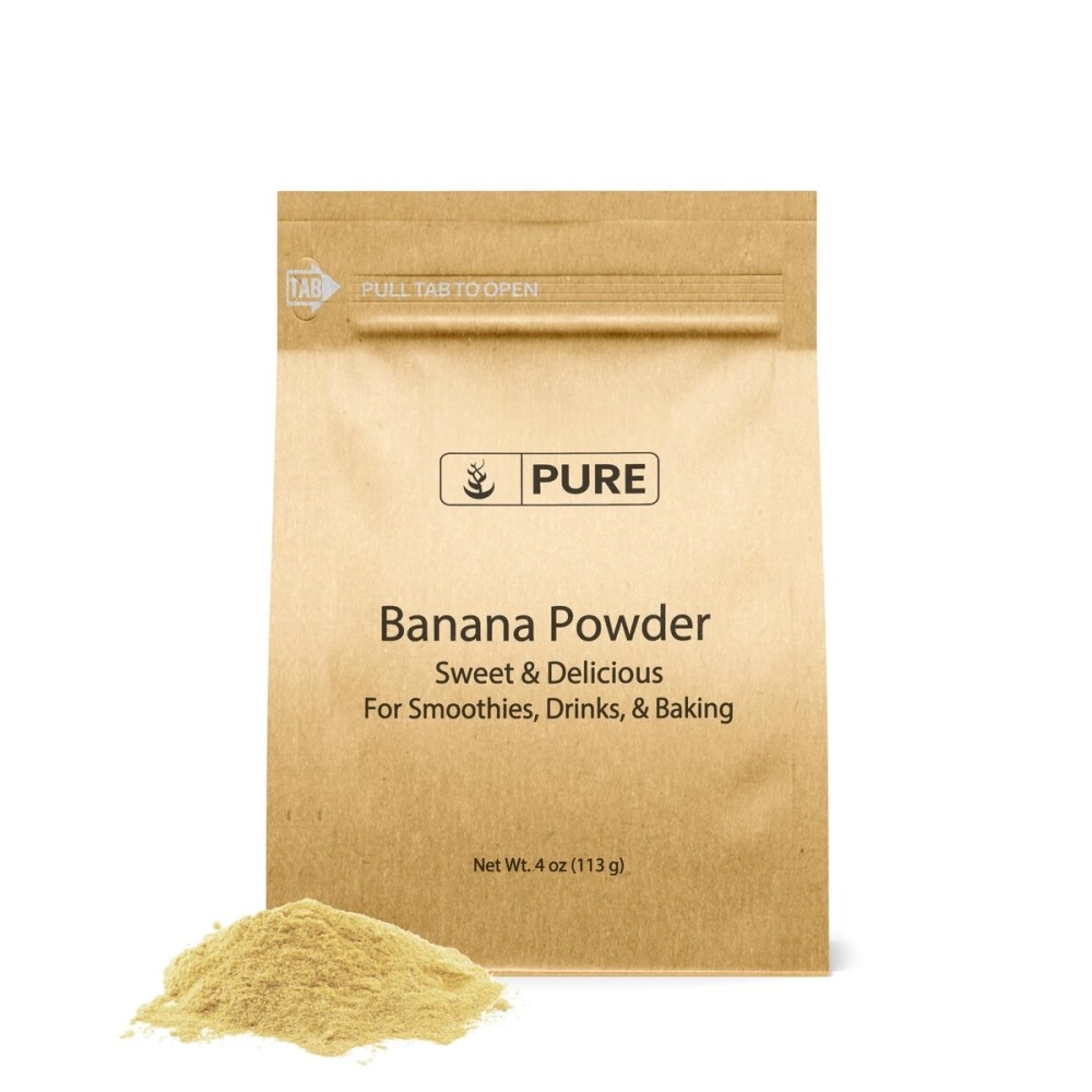 Pure Original Ingredients Banana Powder (4 oz) Smoothies & Shakes, Pancakes & Desserts, Always Pure