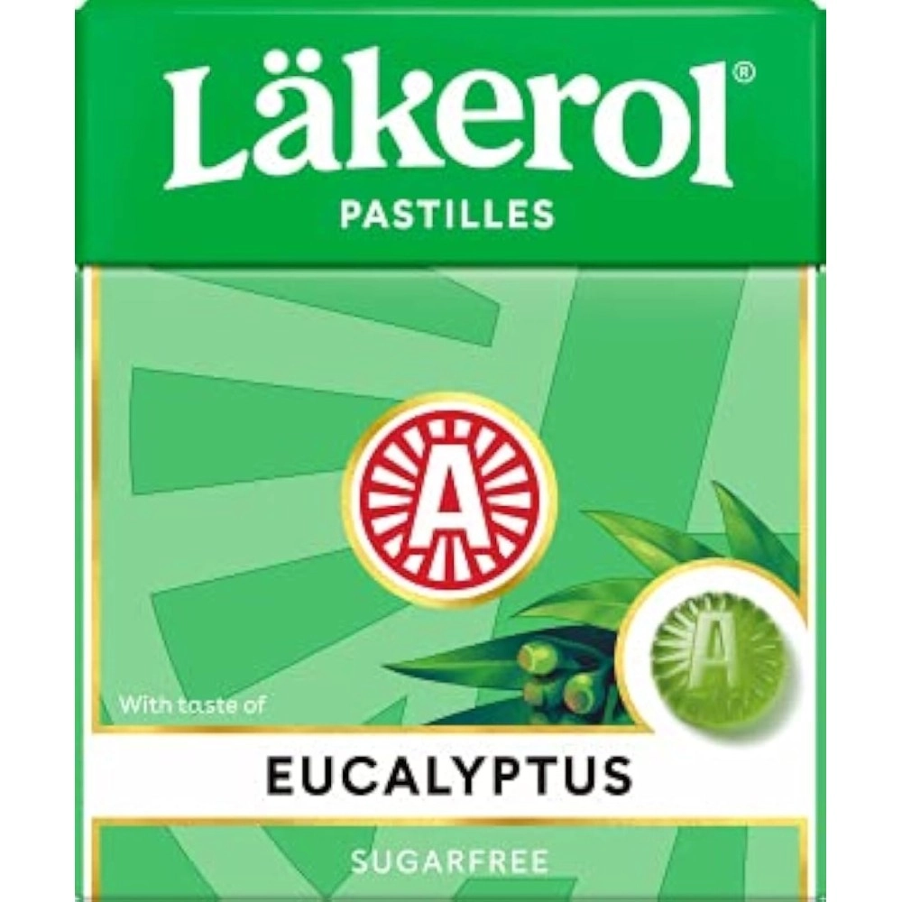 Cloetta Lakerol Eucalyptus Pastilles 10 Boxes of 25g