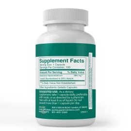 PURE ORIGINAL INGREDIENTS Horse Chestnut Capsules (100 Capsules) Circulation Support*, 20% Aescin, 100% & Natural, Non-GMO & Made in USA