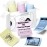 Memoqueen Phomemo T02 Pink/Yellow/Blue Thermal Paper, Non-Adhesive Color Paper Printer Paper, Compatible with T02 M02X, 2.08 x 21.3\' (53mmx 6.5m/roll), Black Text, Keep for 5 Years, 3 Rolls