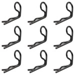 GDOOL 30-Pack 90-Degree Angle Body Clips Bent Springy Pins for All 1/10 Scale Model Car Truck Crawler Truck(Black)