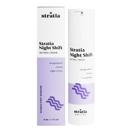 Stratia Night Shift | Age-Defying Night Cream with Encapsulated Retinol | Formulated for All Skin Types | 1.7 Fl Oz
