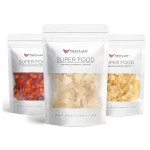 NESTLADY Collagen Collection (Select Organic Pure Peach Gum 150g+Natural Wild Tragacanth Gum Snow Swallow 110g+Natural Honey Locust Wild Gleditsia 100g)