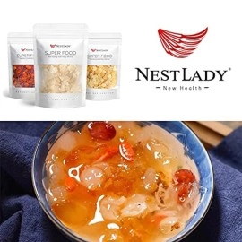 NESTLADY Collagen Collection (Select Organic Pure Peach Gum 150g+Natural Wild Tragacanth Gum Snow Swallow 110g+Natural Honey Locust Wild Gleditsia 100g)