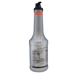 Monin - Strawberry Rhubarb Pure, Tart & Sweet Pure, Made with Real Fruit & Vegetable Juices, Antioxidant-Rich, Fruit Pure for Cocktails, Smoothies, Cooking, Baking, & More, Clean Label (1 Liter)