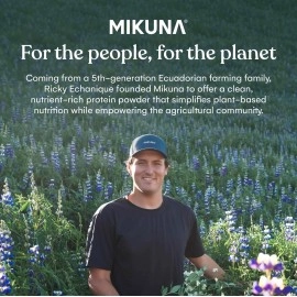 Mikuna Chocho Superfood Protein, Plant-Based Protein Powder - Vegan, Lectin-Free, Gluten Free, 3g Net Carbs, and Bioavailable, Non-Isolate (Vanilla, 15 Serving)