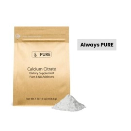 PURE ORIGINAL INGREDIENTS Calcium Citrate (1 lb) Blood, Bone Strength, Digestion*, 100%