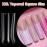INENK 120Pcs Extra Long Nail Tips with Box,Clear XXL Straight Tapered Square Full Cover Nail Tips, Press On False Nail Tips for Salons and DIY Nail Art at Home(12 Sizes)