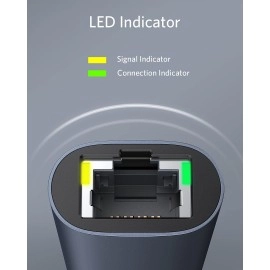 Anker PowerExpand USB-C to Gigabit Ethernet Adapter, USB-C to 2.5Gbps Aluminum Ethernet Hub, Compatible with MacBook Pro, MacBook Air 2018 Onward, iPad Pro 2018, XPS