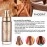 HuaQing 2 Pack Body Luminizer, High Gloss Waterproof Body Luminizer Glitter Face Shimmer Moisturizer Lotion Tan Cream Foundation Makeup Bronzer(101 Rose Gold+103 Glistering Bronze)