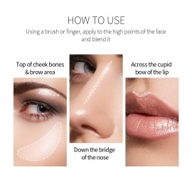 HuaQing 2 Pack Body Luminizer, High Gloss Waterproof Body Luminizer Glitter Face Shimmer Moisturizer Lotion Tan Cream Foundation Makeup Bronzer(101 Rose Gold+103 Glistering Bronze)