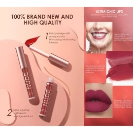 LANGMANNI 6 Matte Lipstick with 6 Lipliners Durable Makeup Set,Long-Lasting Non-Stick Cup Not Fade Waterproof Pigmented Velvet Lipgloss Kit Beauty Cosmetics Makeup Gift for Girls (A)