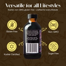 Natural Vanilla Extract For Baking, Sweet Drinks And More, Hand Crafted From Premium Madagascar Bourbon Vanilla Pods, Small Batch, 4 Oz Bottle