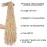 Leeven 30 Inch Blonde Natural Butterfly Soft Locs Distressed New Faux Locs Crochet Braids Hair 1 Pack Pre Looped Long Goddess Locs Curly Afro Roots Synthetic Hair Extensions for Women 15 Strands 613