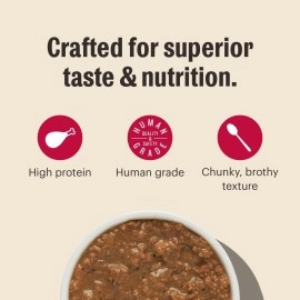 The Honest Kitchen Minced - Chicken in Bone Broth Gravy Wet Cat Food, 5.5 oz (Pack of 12)