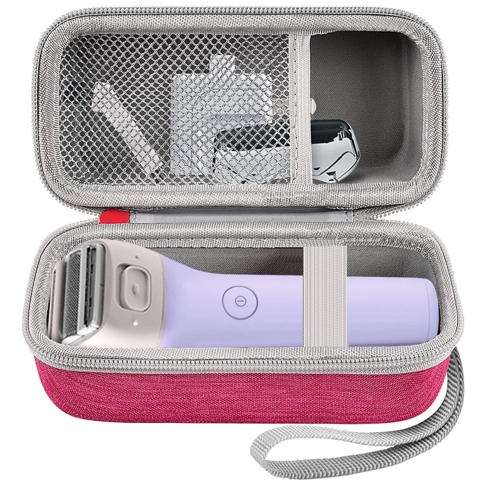 Case Compatible with Panasonic ES2207P/ ES2216PC/ ES2291D Electric Shaver for Women Cordless 3 Blade Razor Pop-Up Trimmer Close Curves. Ladies Shave Razors Holder Fits for Charger -Pink (Box Only)