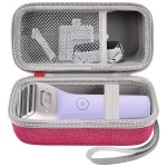 Case Compatible with Panasonic ES2207P/ ES2216PC/ ES2291D Electric Shaver for Women Cordless 3 Blade Razor Pop-Up Trimmer Close Curves. Ladies Shave Razors Holder Fits for Charger -Pink (Box Only)