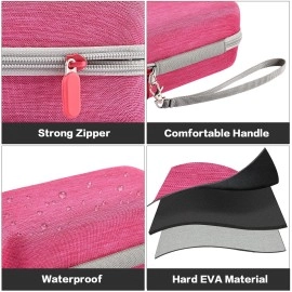 Case Compatible with Panasonic ES2207P/ ES2216PC/ ES2291D Electric Shaver for Women Cordless 3 Blade Razor Pop-Up Trimmer Close Curves. Ladies Shave Razors Holder Fits for Charger -Pink (Box Only)