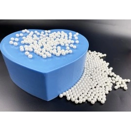 Sprinkles Pearl Sugar 7mm Candy 120g/ 4.2oz Baking Edible Cake Decorations Cupcake Toppers Cookie Decorating Ice Cream Toppings Celebrations Shaker Jar Wedding Shower Party Christmas Supplies White