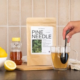 Pine needle tea, wild-foraged in the USA, picked from northern white pines | Protects against infection, strengthens immunity, high in antioxidants, natural suramin (20 Count (Pack of 1))