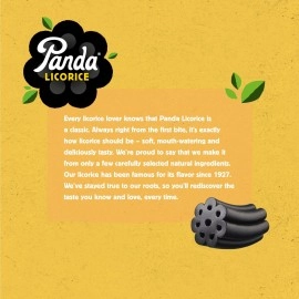 Panda  | Natural Soft Original Licorice | Pure Panda Black Licorice Candy Made with Only Four Natural Ingredients | Non-GMO Project verified | Vegan & Fat Free | 32 Gr - 1,125 OZ x 20 Bars Pack