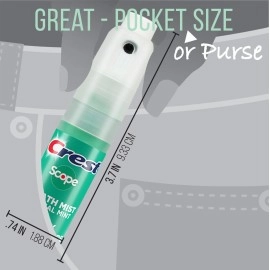 Crest Scope | A pack of 4 mint mist sprays (4 sprays total) - 5ml - Made in an FDA audited facility in the USA