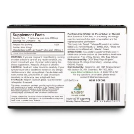 Siberian Green Premium Pure Shilajit Dry Drops Altai Golden Mountains - 120 Count (200 mg) Authentic Safety & Quality Certificate - US Lab Tested Fulvic Acid