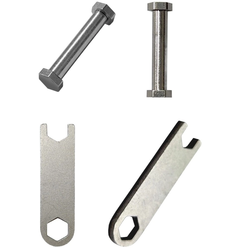 EANWireless compatible for Garmin Lily Watch Band Tool Kit Replacement, Stainless Steel Screws and Wrench Removal Tools for Garmin Lily Women Smart Watch-4 PackSilver