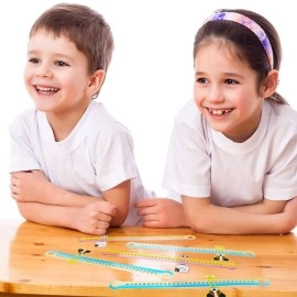 Outus 12 Pieces Slide and Learn Number Line Positive Integers Number Lines 21 x 3 Inch Plastic Number Line Focuses on Numbers 0 to 30 for Kindergarten School and Home