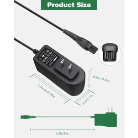 JOVNO HQ8505 Replacement Phi Lips Nore lco Charger Cord Fit for 2300 3500 7000 5000 3000 Series mg5750 mg7750 Electric Shaver Razor, Aquatec Arcitec Multigroom Beard Trimmer