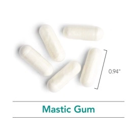 Nutricology Mastic Gum - Authentic Chios Mastiha - GI Health, Metabolism - 60 Vegetarian Capsules