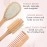 Lily England Wooden Hair Brush Set - Paddle Brush, Round Brush & Comb, Hair Brushes with Soft Bristles, Hairbrushes for Women (Rose Gold)