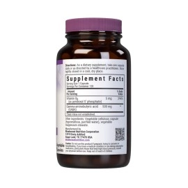 Bluebonnet Nutrition GABA 500mg, for Stress Relief*, Supports Relaxation*, Kosher, Vegan, Gluten-Free, Soy-Free, Non-GMO, 120 Count, 120 Servings