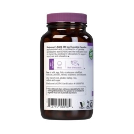 Bluebonnet Nutrition GABA 500mg, for Stress Relief*, Supports Relaxation*, Kosher, Vegan, Gluten-Free, Soy-Free, Non-GMO, 120 Count, 120 Servings