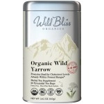 Wild Bliss Organic Yarrow Flower Tea - Caffeine Free Herbal Tea - Pharmacopoeia Potency - 20 Tea Bags