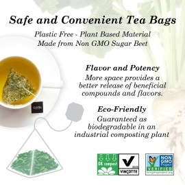 Wild Bliss Organic Yarrow Flower Tea - Caffeine Free Herbal Tea - Pharmacopoeia Potency - 20 Tea Bags