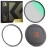 K&F Concept 58mm Magnetic Black Diffusion 1/4 Mist Cinematic Effect Filters + Magnetic Basic Ring + Lens Cap Kit with 28 Multi-Layer Coatings for Camera Lens (Nano-X Series)