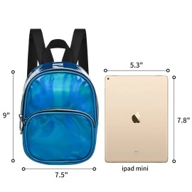 USPECLARE Fahsion Backpack Mini Backpack for Girls , Waterproof Backpack for Work, Security Travel, Concert & Sport Event, Royal Blue, 9H x 7.5W x 2.8D, Daypack Backpacks