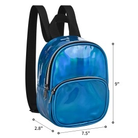 USPECLARE Fahsion Backpack Mini Backpack for Girls , Waterproof Backpack for Work, Security Travel, Concert & Sport Event, Royal Blue, 9H x 7.5W x 2.8D, Daypack Backpacks