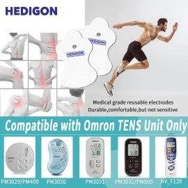 Hedigon Compatible with Omron Tens Unit Replacement Pads 3Pairs6PCSElectrotherapy Pads for Pain Relief Reusable Pads Brand: