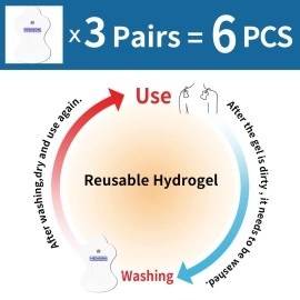 Hedigon Compatible with Omron Tens Unit Replacement Pads 3Pairs6PCSElectrotherapy Pads for Pain Relief Reusable Pads Brand: