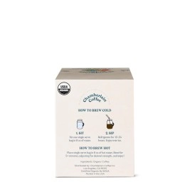 Chamberlain Coffee Variety Box Single Serve Bags - Includes 5 Blends, Original Family, Early Bird, Night Owl, Careless Cat and Social Dog Blends - 10 Single Serve Cold Brew Sachets