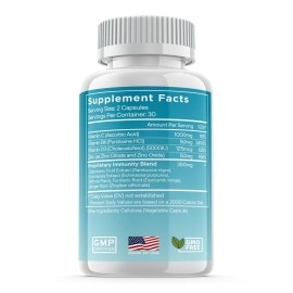 8 in 1 Immune Defense Support, Immunity Vitamins Supplement Booster with Zinc 50mg, Vitamin C Elderberry Vit D3 5000 IU, Turmeric Curcumin & Ginger, Echinacea - Allergy Relief for Kids Adults (2 Pack)