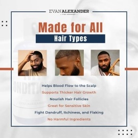 Evan Alexander Fine Grooming MY Hair Repair System for Men - Supports Hair Growth and Nourishes the Scalp - Shampoo, Conditioner, and Hair Growth Oil and Follicle Booster Set