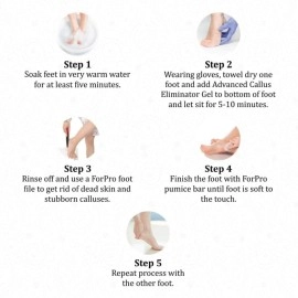 ForPro Professional Collection Advanced Callus Eliminator Gel, Grade, No Drip Callus Remover Gel for Feet, 8 oz., Clear, 8 Ounce