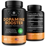 TWINLEAF Dopamine Brain Food Natural Supplement, 1000 mg Blend - Made in USA - Vitamin B 12, L-Tyrosine to Increase Motivation - Boost Your Mental Drive - 90 caps