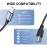 MOSWAG USB Printer Cable 6.6FT/2Meter USB Printer Cord Durable USB 2.0 Type A Male to B Male Scanner Cord High Speed for HP,Canon,Dell,Epson,Lexmark,Xerox,Brother,Samsung and More 