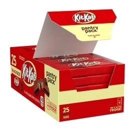KitKat KIT KAT Milk Chocolate Snack Size Candy, Individually Wrapped, 0.49 oz Bars (25 Count)