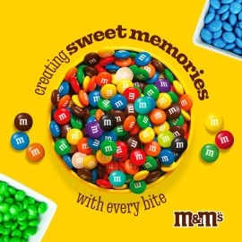 M&MS Dark Blue Milk Chocolate Candy, 5lbs of M&M\'S in Resealable Pack for Candy Bars, Birthday Parties, Graduations, Congrats Celebrations & DIY Party Favors